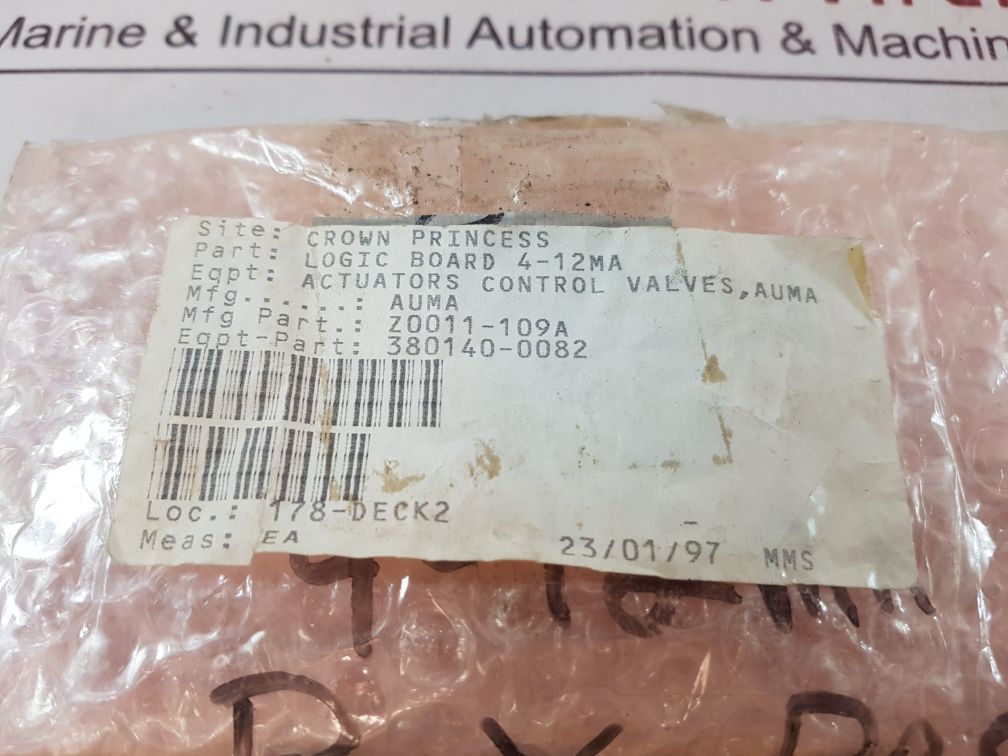 Auma Z011.109/01 Positioner Board