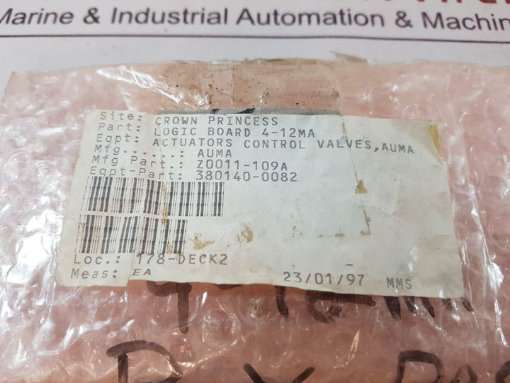 Auma Z011.109/01 Positioner Board