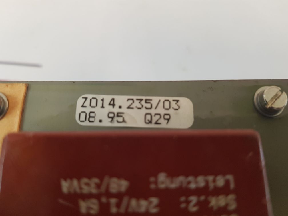 Auma Z014.235 (00) Power Supply Module Z014.235/03