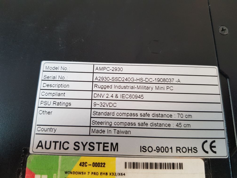 Autic System Ampc-2930 Rugged Industrial-military Mini Pc