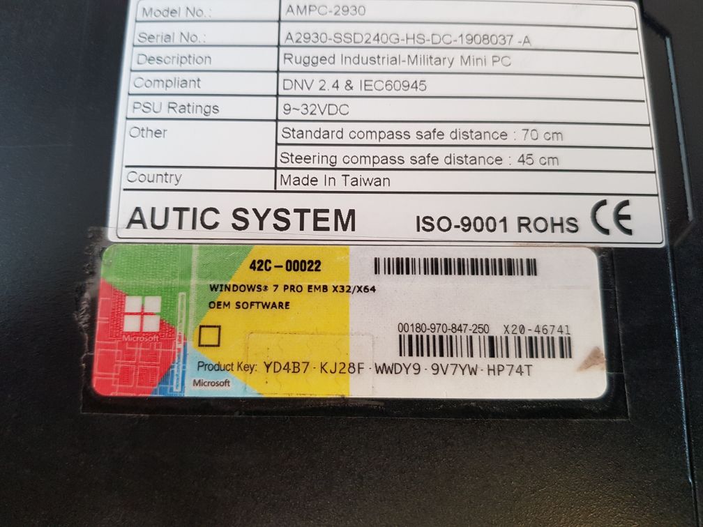 Autic System Ampc-2930 Rugged Industrial-military Mini Pc