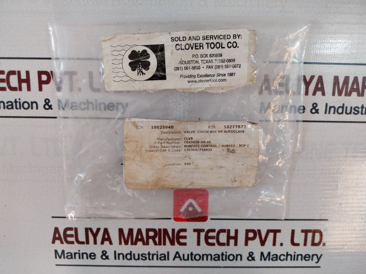 Autoclave Engineers Cko9900 O-ring Check Valves 