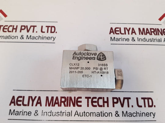 Autoclave Engineers Clx12 Elbow Mawp 20,000 Psi
