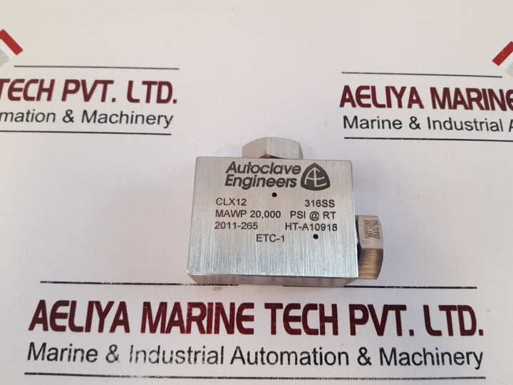 Autoclave Engineers Clx12 Elbow Mawp 20,000 Psi
