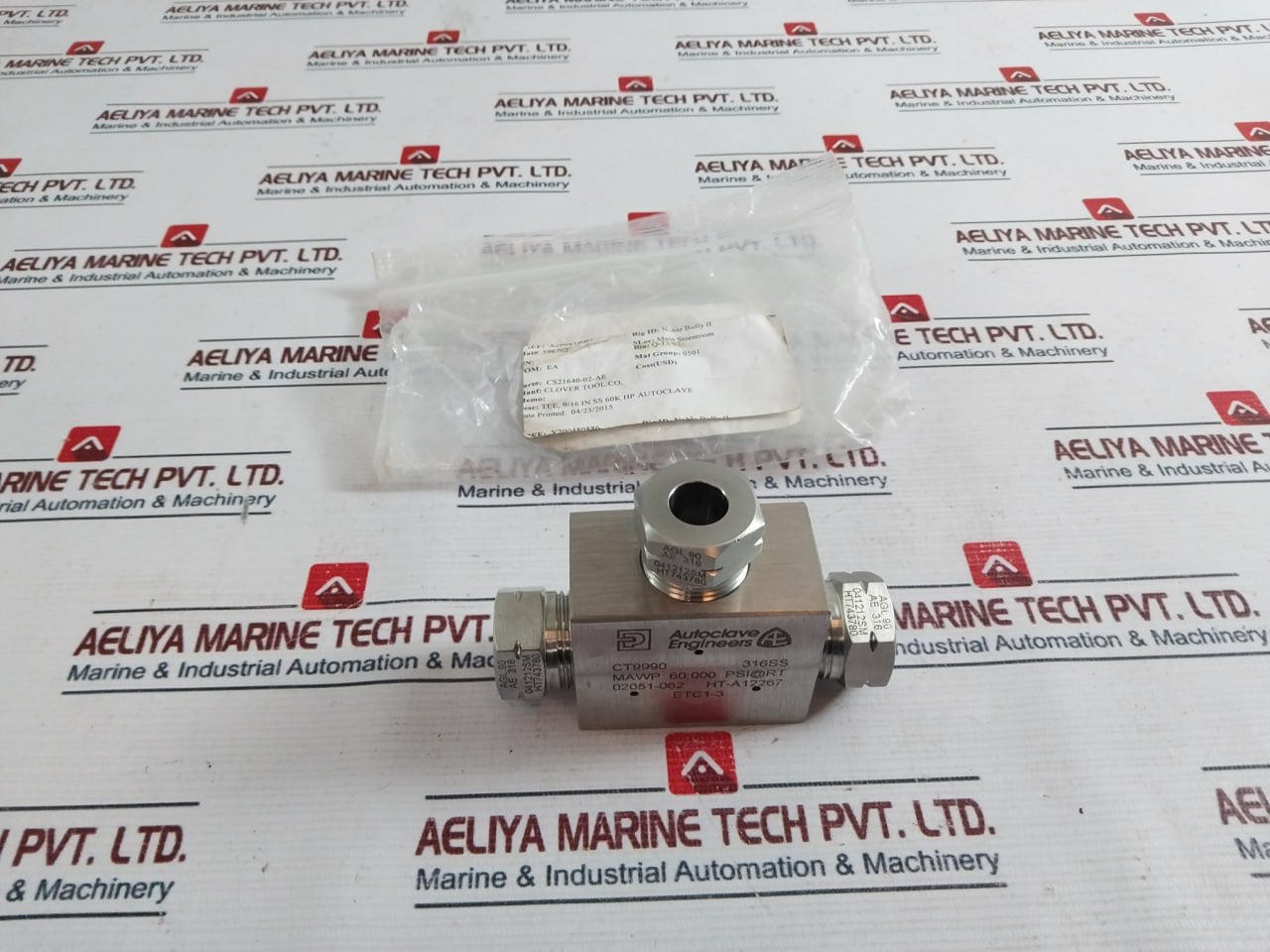Autoclave Engineers Ct9990 High Pressure Tee Valve Cs21640-02-ae