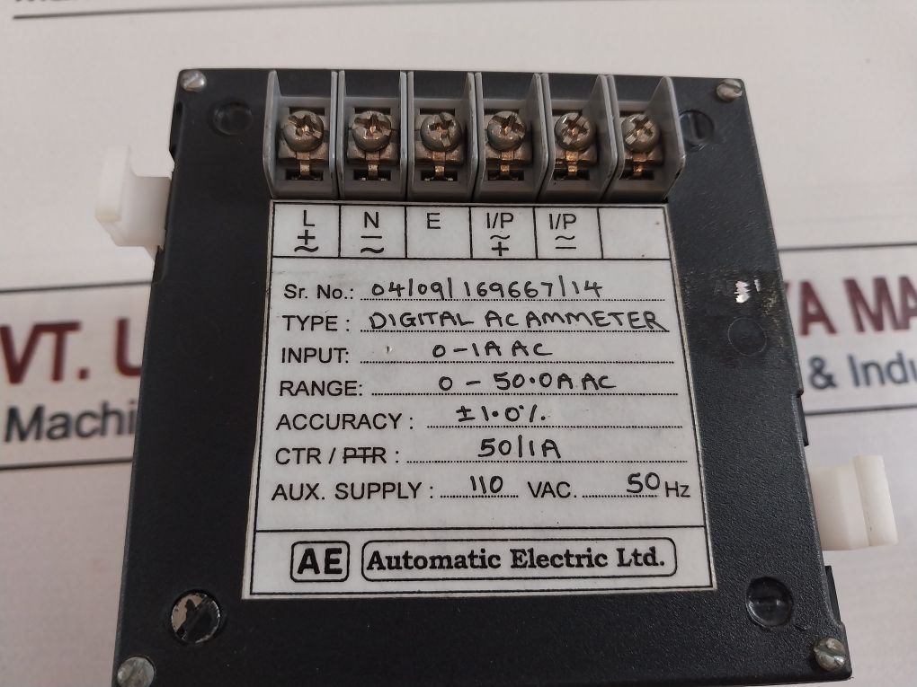 Automatic Electric 0-1A Ac Digital Ac Ammeter 50Hz