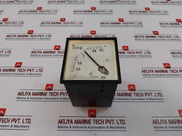 Automatic Electric 0.5-1-05 Cos Φ Power Factor Meter 1A 110 V
