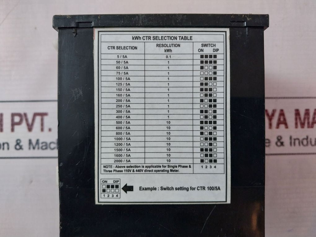 Automatic Electric (3P-3E-4W) Energy Meter (Kwh)
