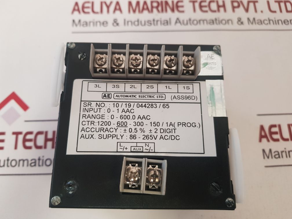 Automatic Electric Ass96D Digital A.C.Ammeter 0-600.0 Aac