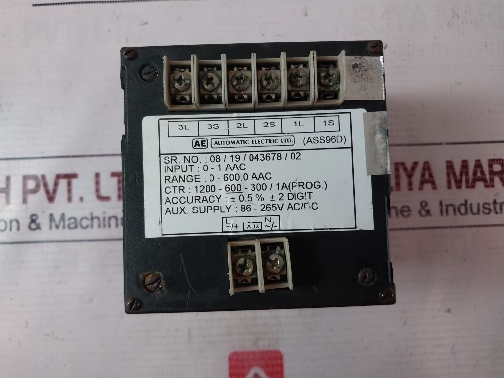 Automatic Electric Ass96D Digital Ac Ammeter