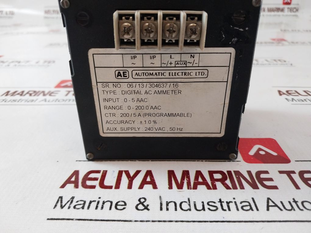 Automatic Electric Digital Ac Ammeter 0-200.0 Aac