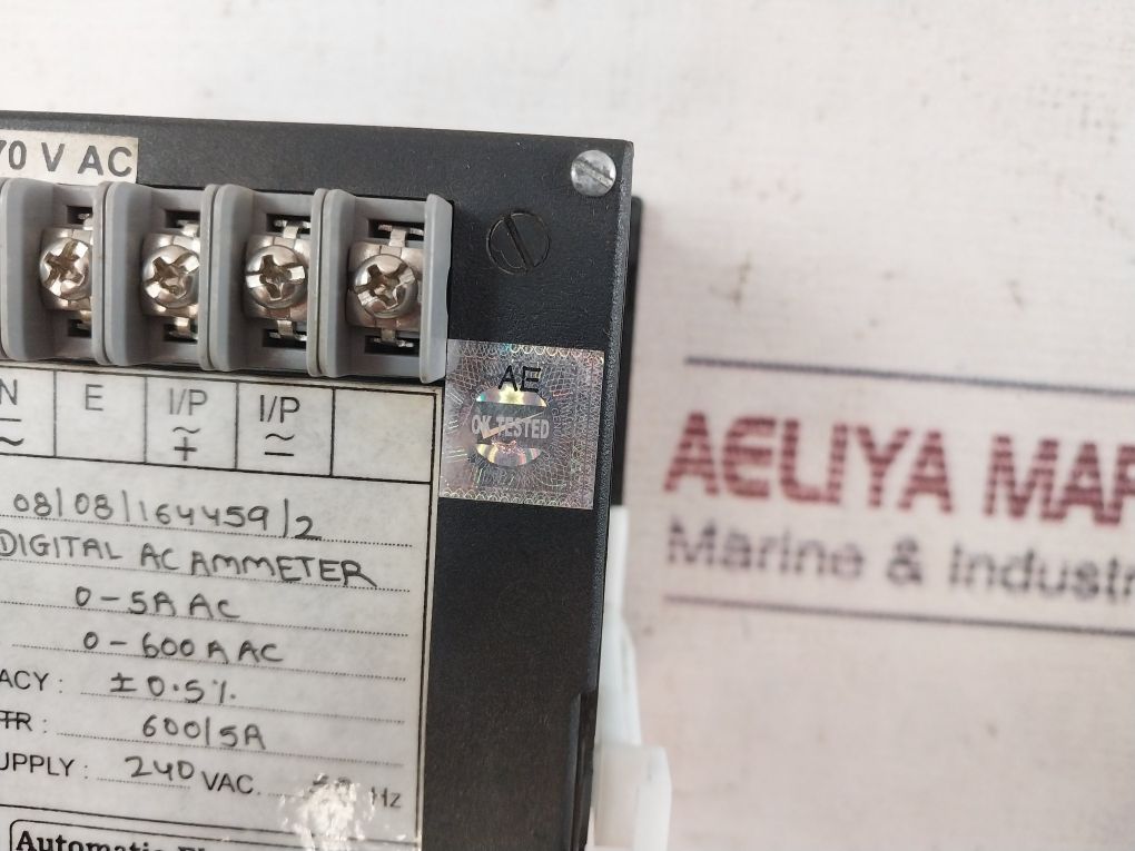 Automatic Electric Digital Ac Ammeter 96X96 240Vac