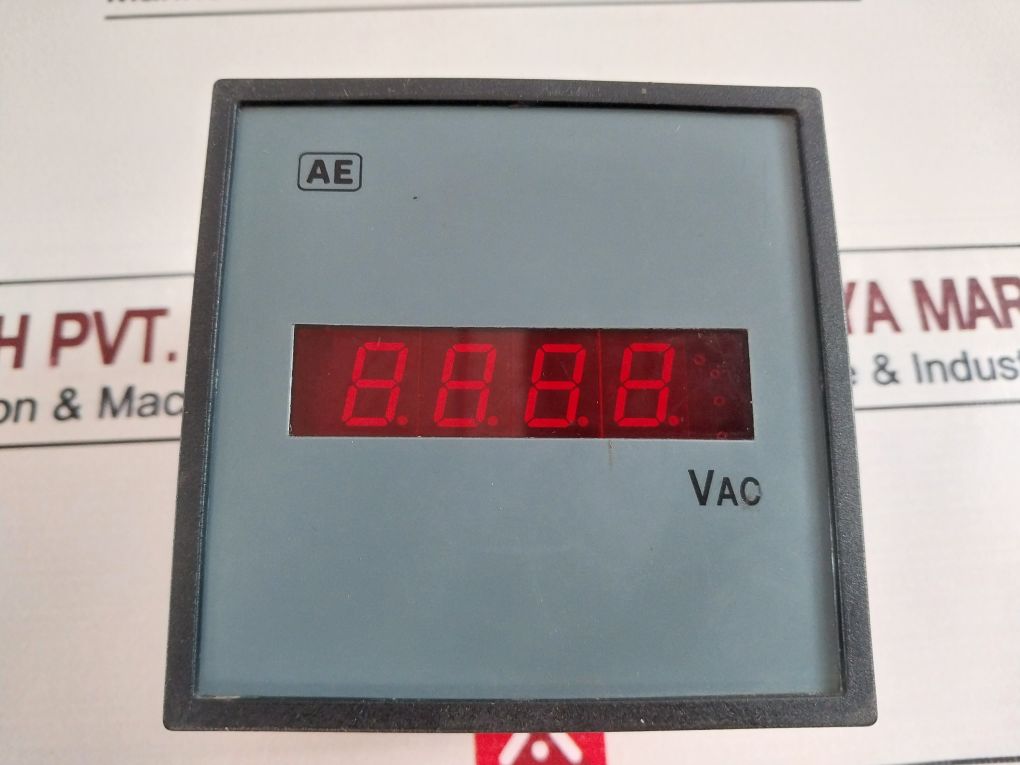 Automatic Electric Digital Ac Voltmeter 110 Vac 50 Hz