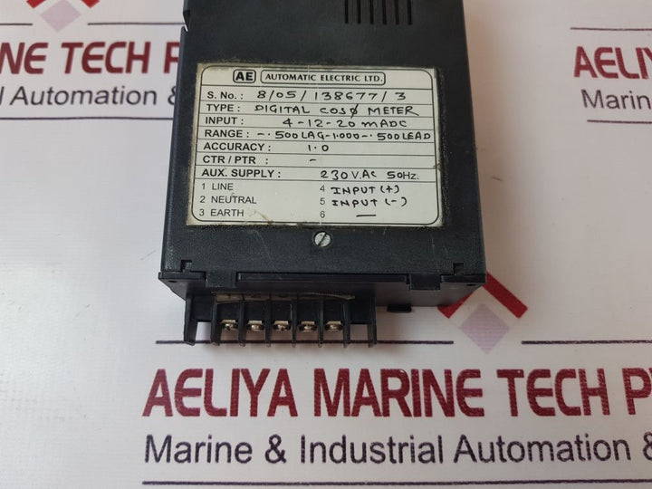 Automatic Electric Digital Cosø Meter