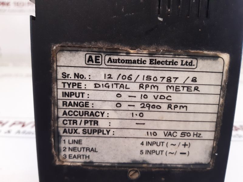 Automatic Electric Digital Rpm Meter 0-2900 Rpm
