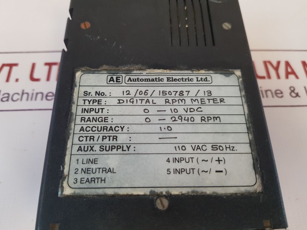 Automatic Electric Digital Rpm Meter 0-2940 Rpm