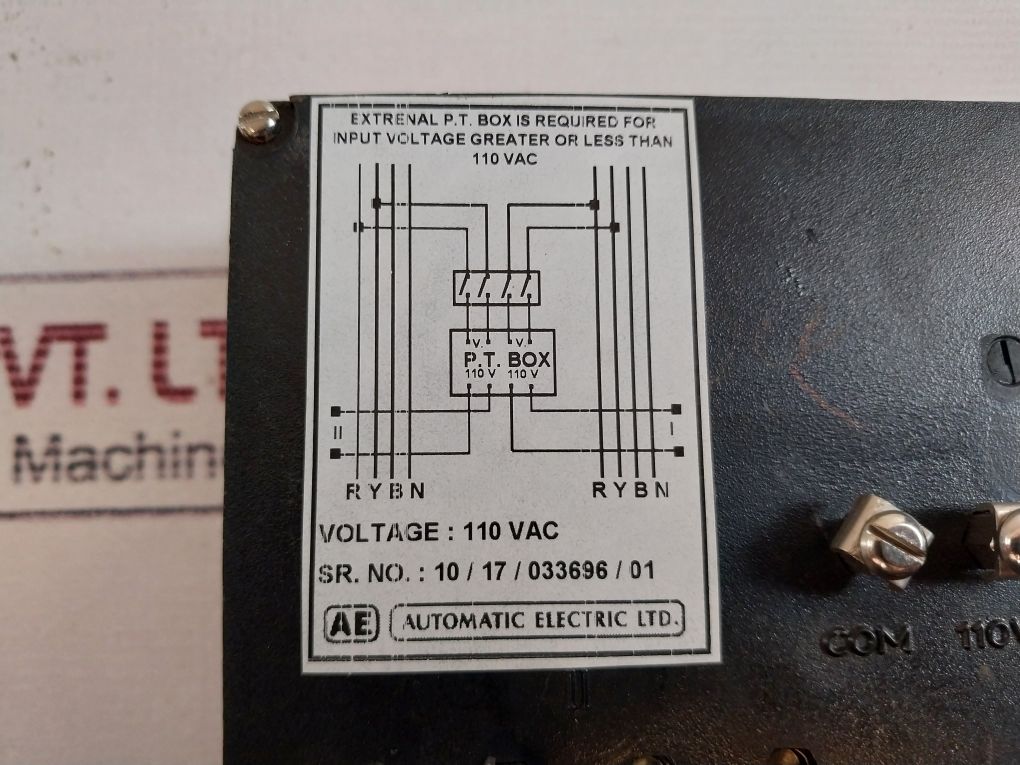 Automatic Electric Synchroscope Meter 110Vac