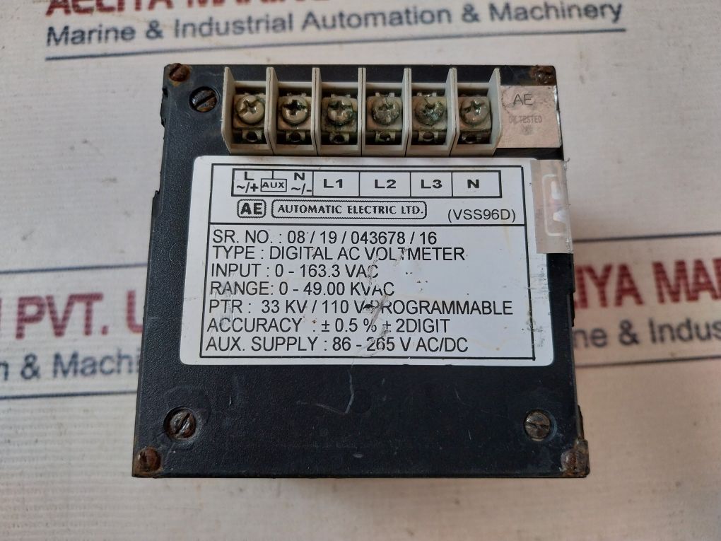 Automatic Electric Vss96D Digital Ac Voltmeter
