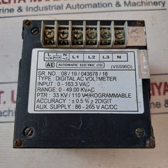 Automatic Electric Vss96D Digital Ac Voltmeter
