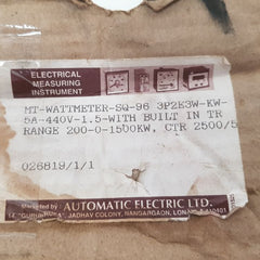 Automatic Electrical Mt-wattmeter-sq-96 3P2E3W
