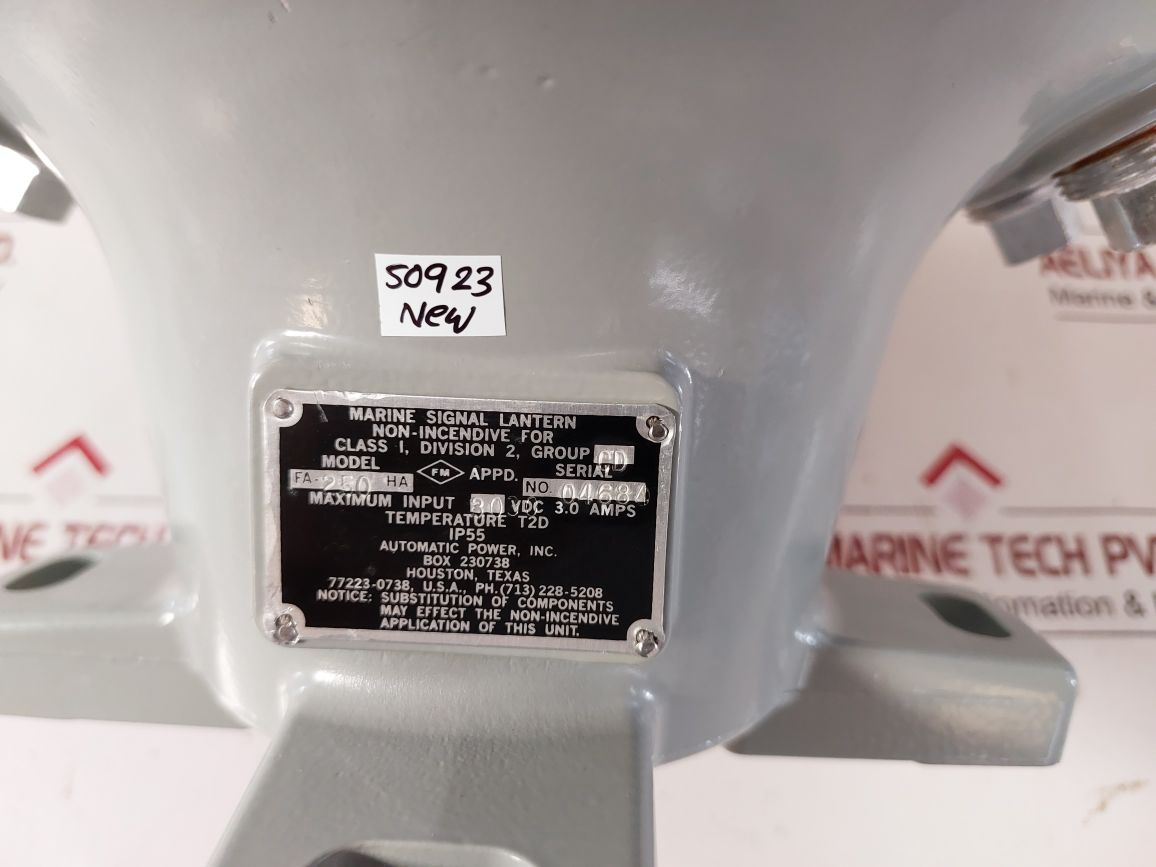 Automatic Power Fa-250 Ha Marine Signal Lantern