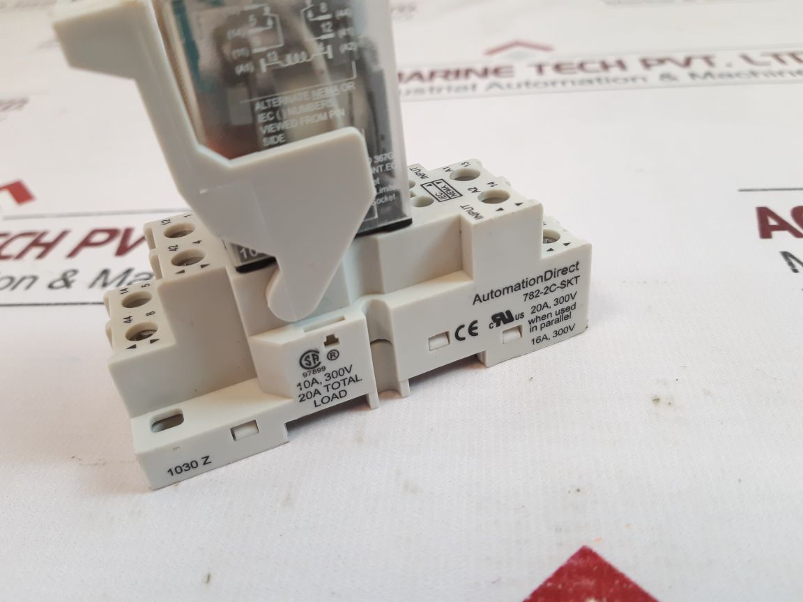 Automationdirect 782-2C-skt Relay Socket With 782-2C-24D Relay
