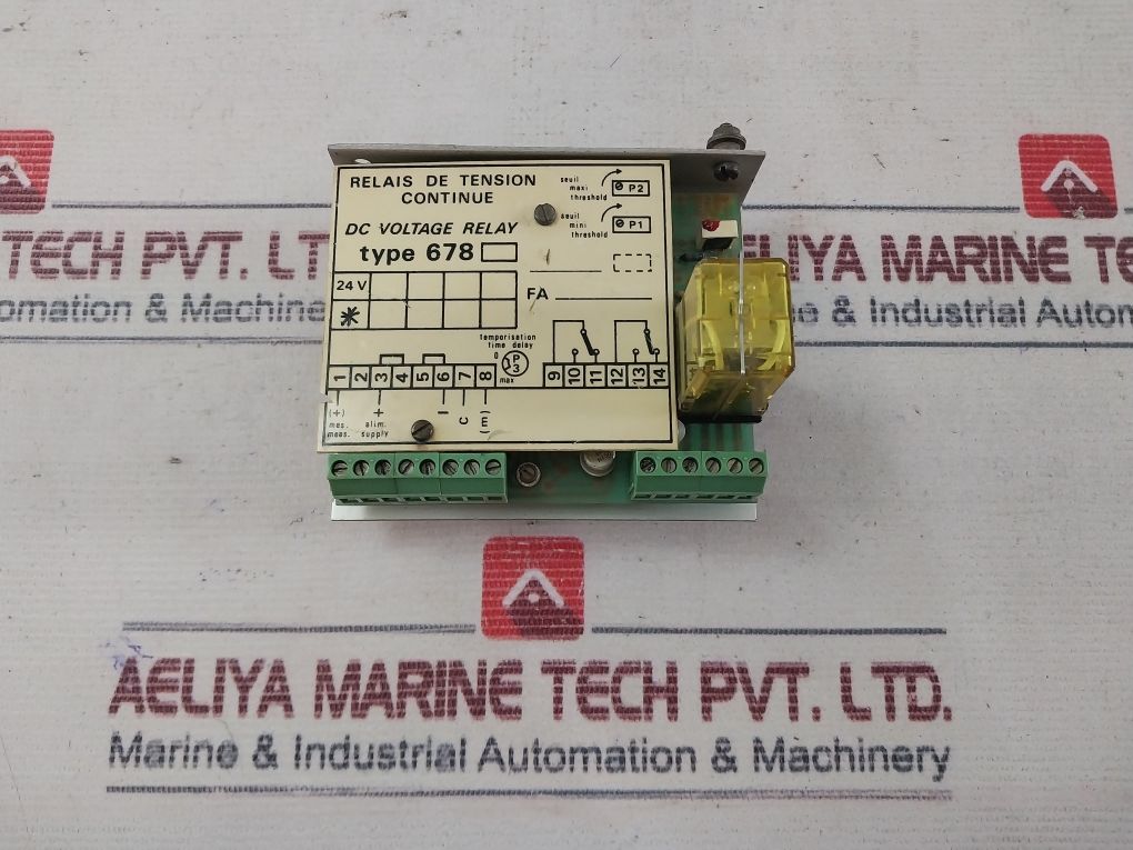 Automatismes Energie Electronique 678 Dc Voltage Relay 24V