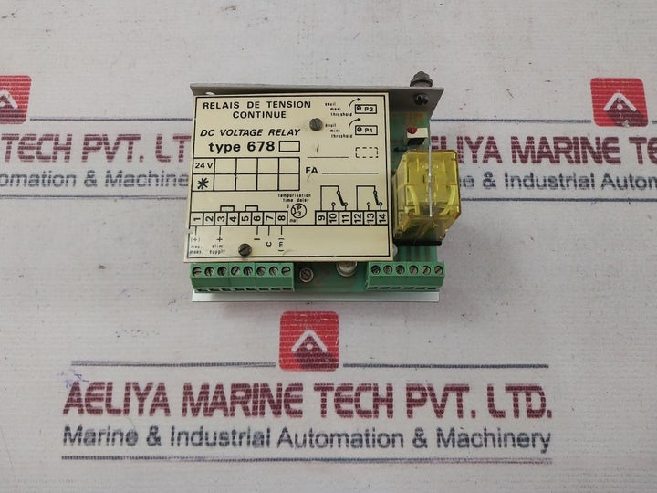 Automatismes Energie Electronique 678 Dc Voltage Relay 24V