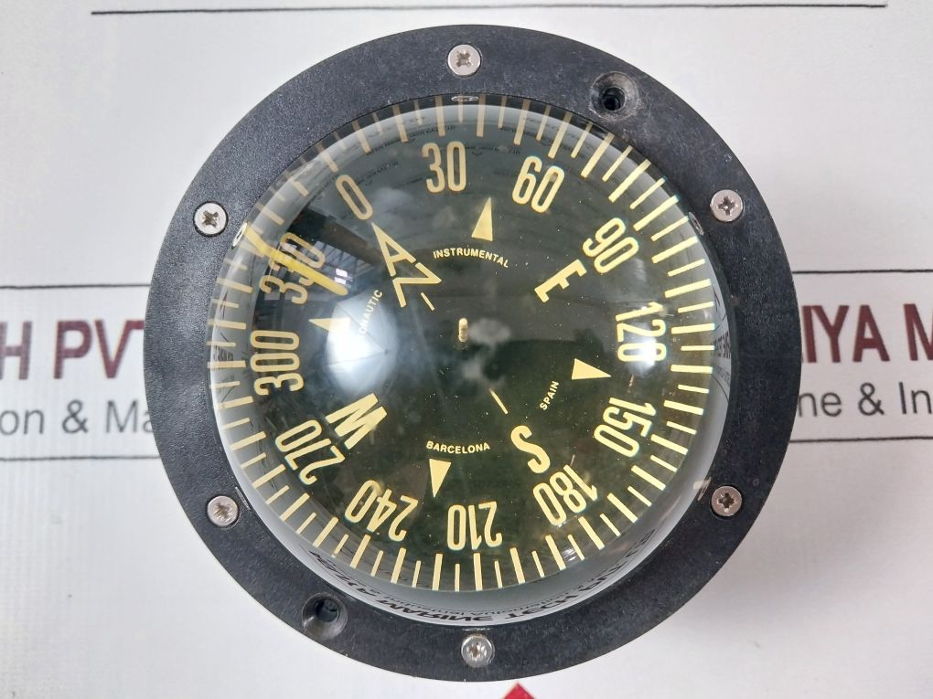 Autonautic Instrumental 0038/05 Wooden Box Compass 0-330