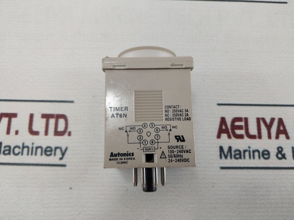 Autonics At8N Industrial Analog Timer 0-5 Sec 24-240Vdc