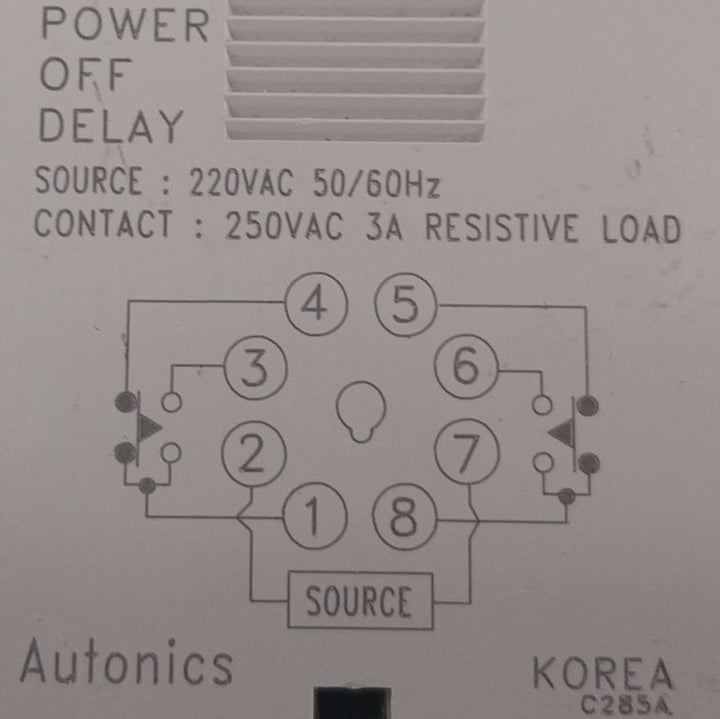 Autonics At8Ps Power Off Delay Timer 0-5 Sec
