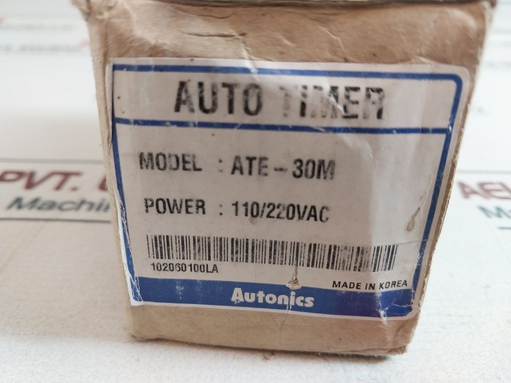Autonics Ate-30M Analog Timer 0-30 Min