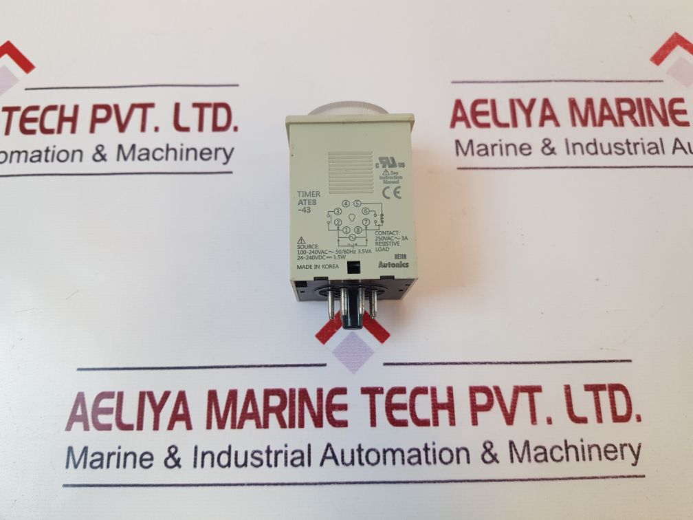 Autonics Ate8-43 Analog Timer 24-240Vdc--- 1.5W