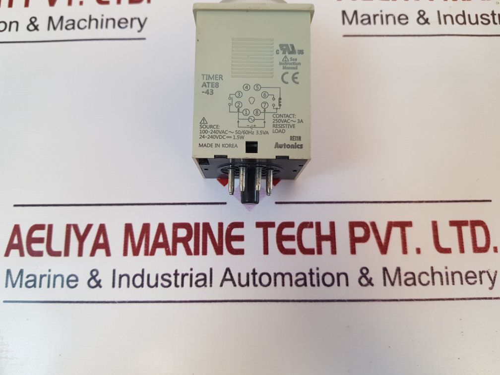 Autonics Ate8-43 Analog Timer 24-240Vdc--- 1.5W