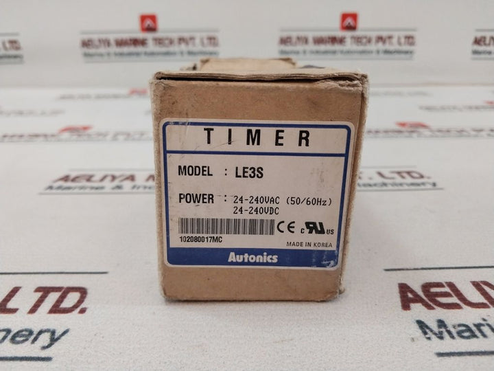 Autonics Le3S Timer 100-240Vac 50/60Hz