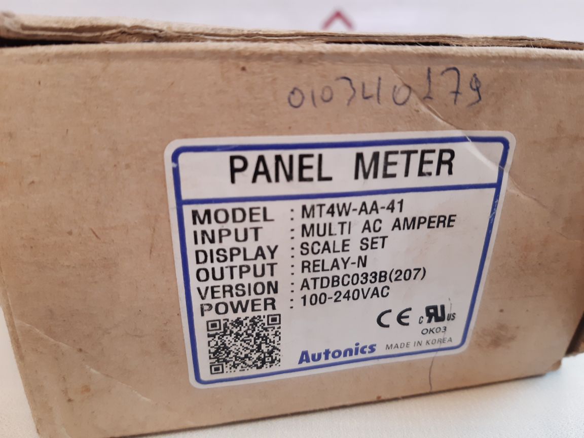 Autonics Mt4W-aa-41 Panel Meter