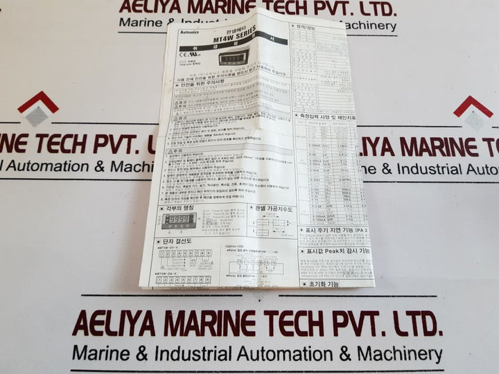 Autonics Mt4W-av-41 Panel Meter