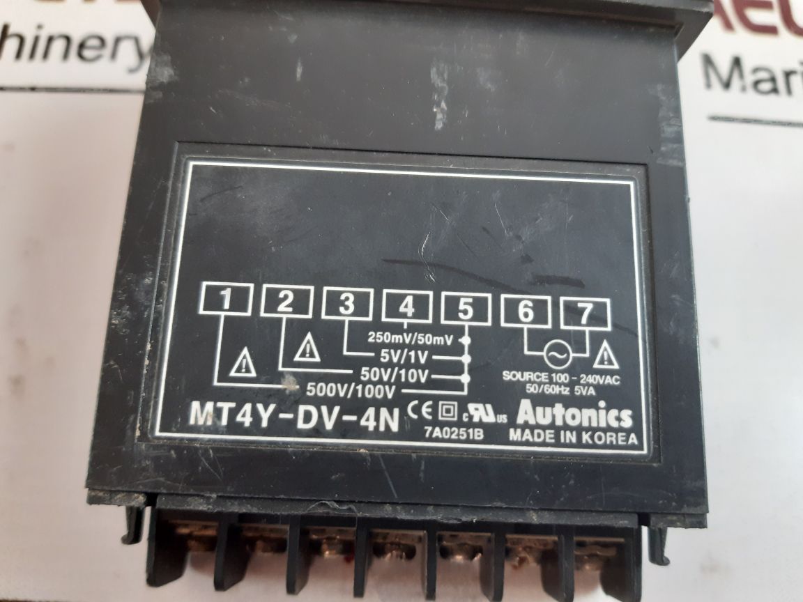 Autonics Mt4Y-dv-4N Panel Meter