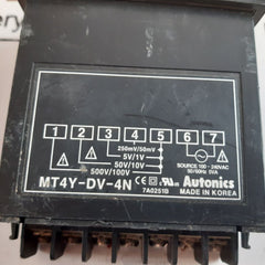 Autonics Mt4Y-dv-4N Panel Meter
