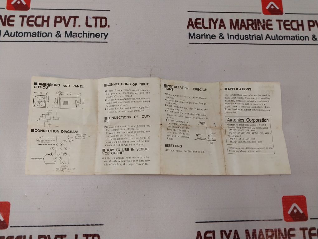 Autonics Tos B182A Temperature Controller