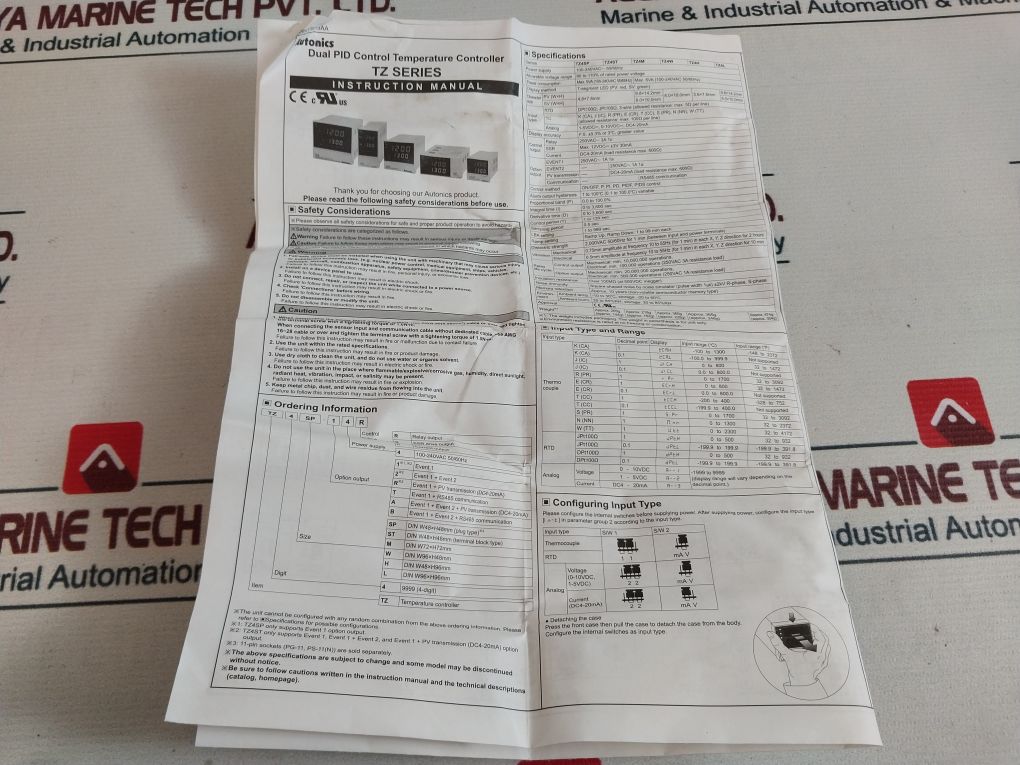 Autonics Tz4Sp-14R Pid Temperature Controller