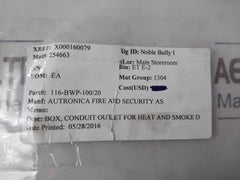 Autronica 116-bwp-100/20 Conduit Box