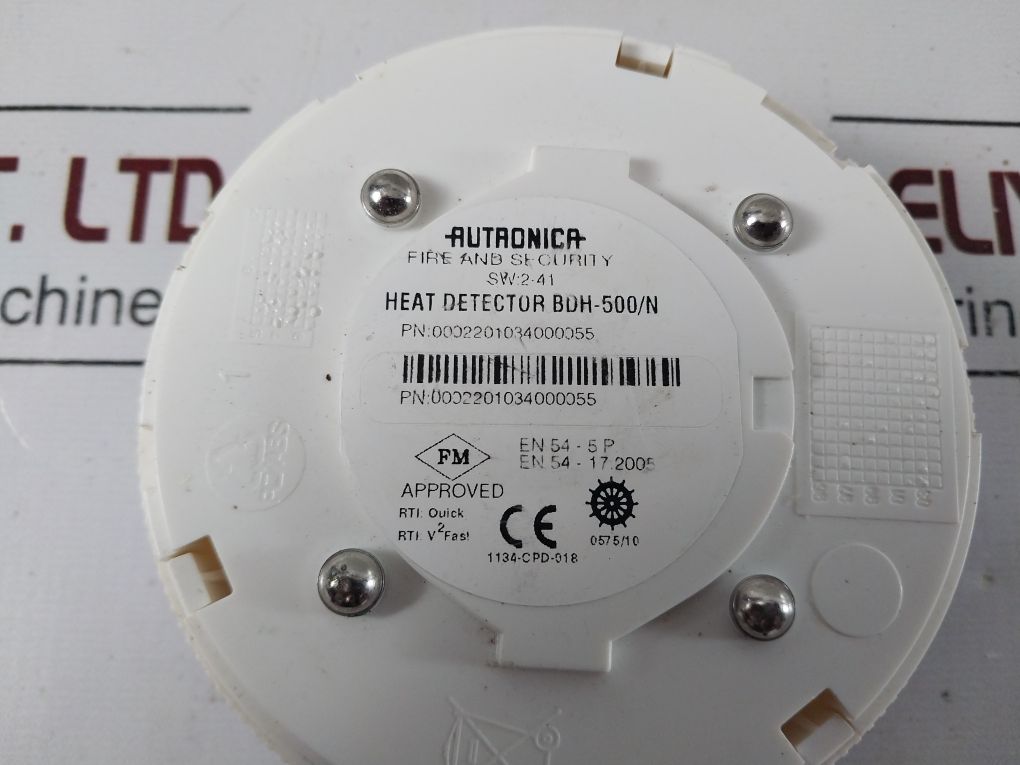 Autronica Bdh-500/N Heat Detector 0002201034000055
