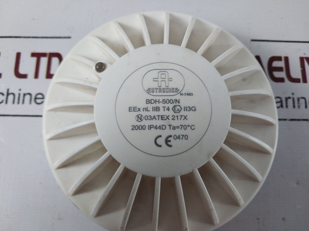 Autronica Bdh-500/N Heat Detector 0002200926500491