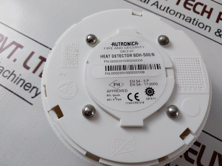 Autronica Bdh-500/N Heat Detector 0002201030200009