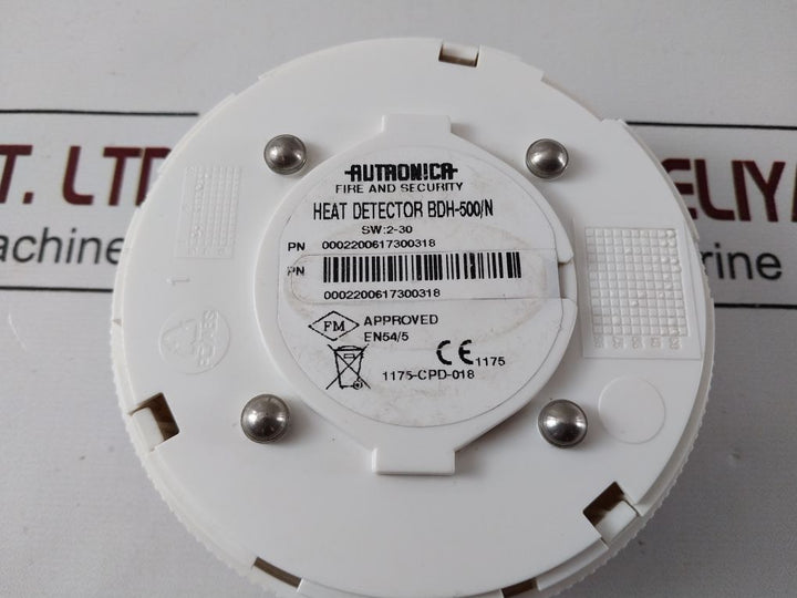 Autronica Bdh-500/N Heat Detector 0002200617300318