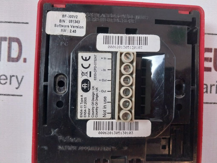 Autronica Bf-300V2 Manual Call Point