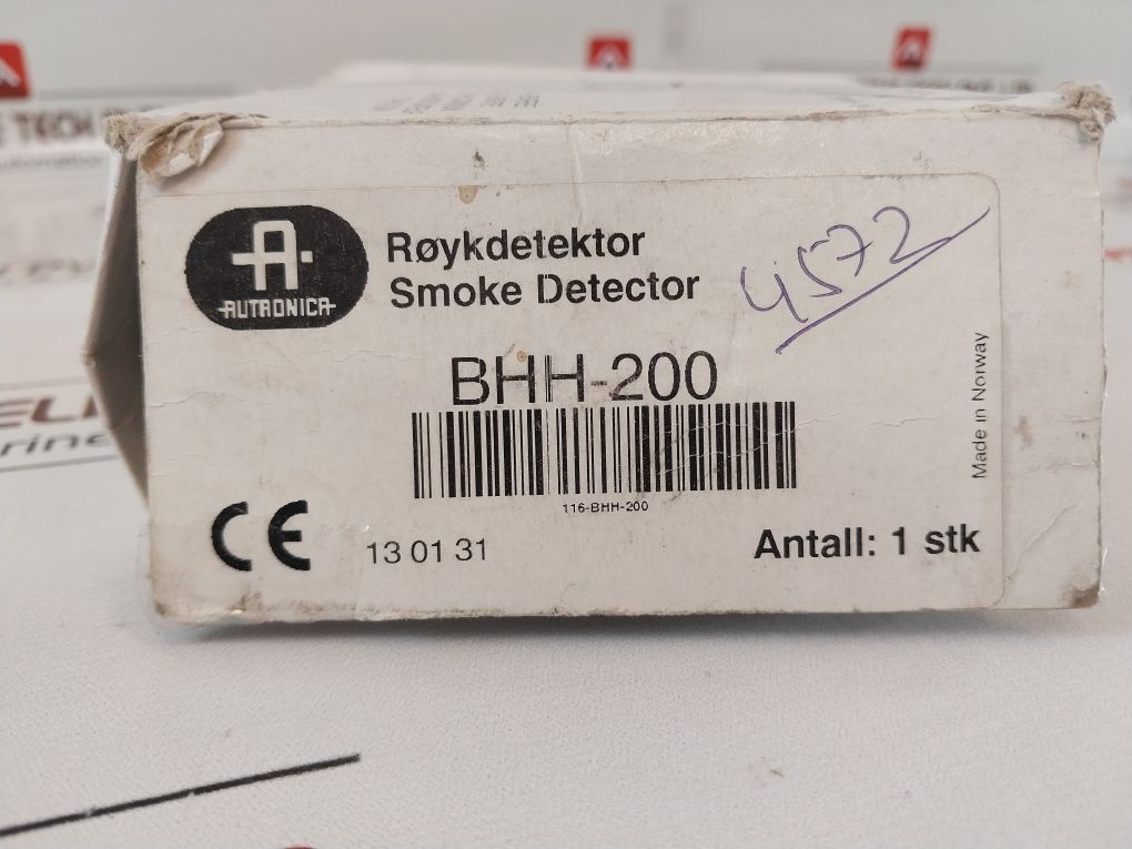 Autronica Bhh-200 Smoke Detector 0001201303100510