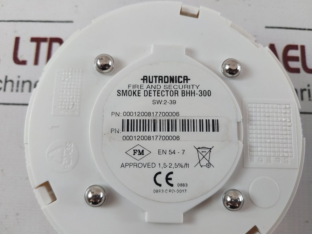 Autronica Bhh-300 Smoke Detector
