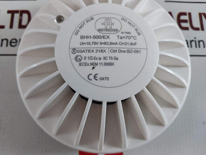 Autronica Bhh-500/Ex Smoke Detector